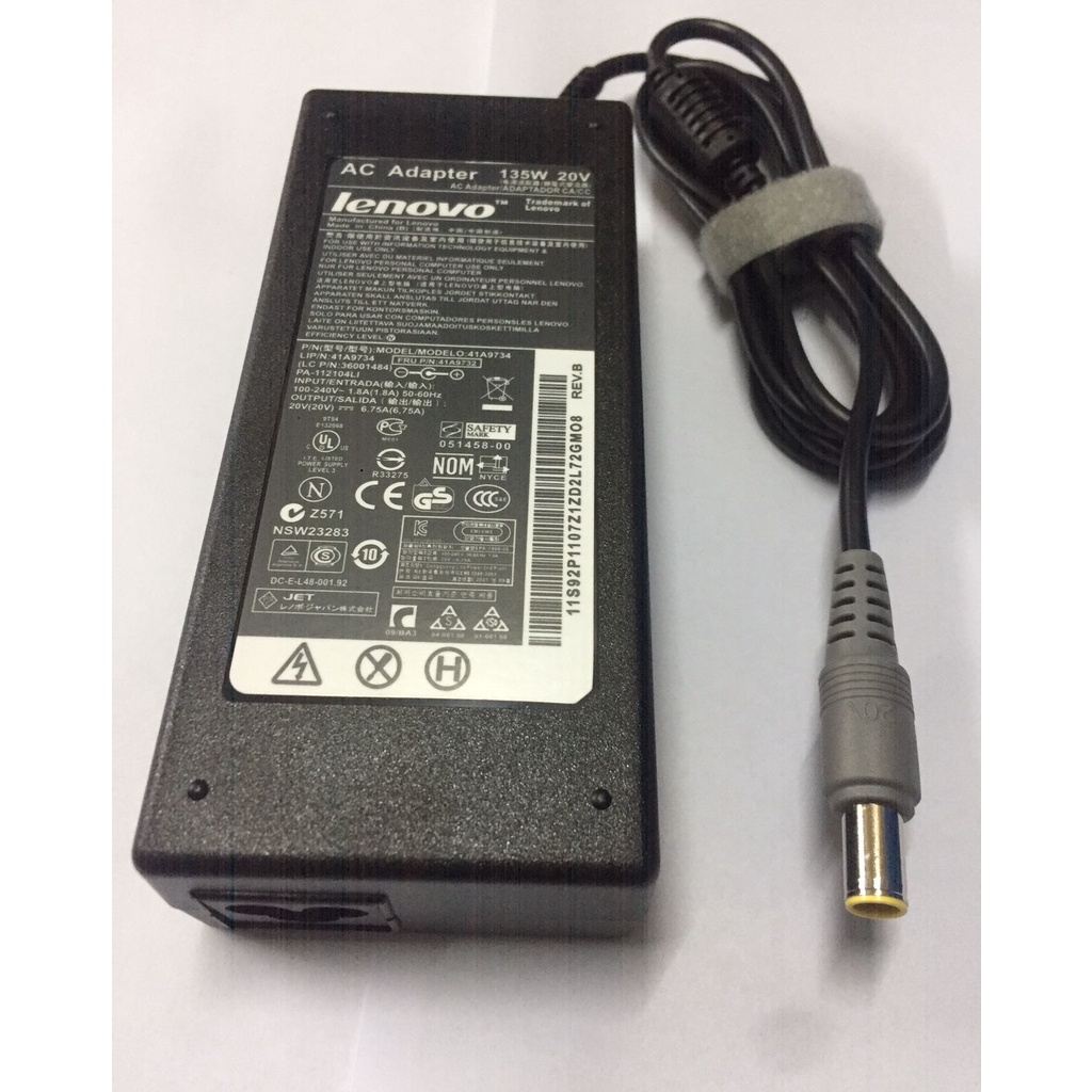 Adaptor Original IBM Lenovo W510 Series 20V 6,75A 135W Jarum