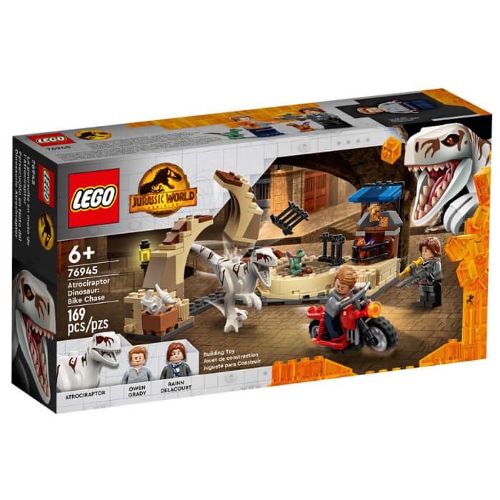 Lego White Raptor Attack Bike Chase