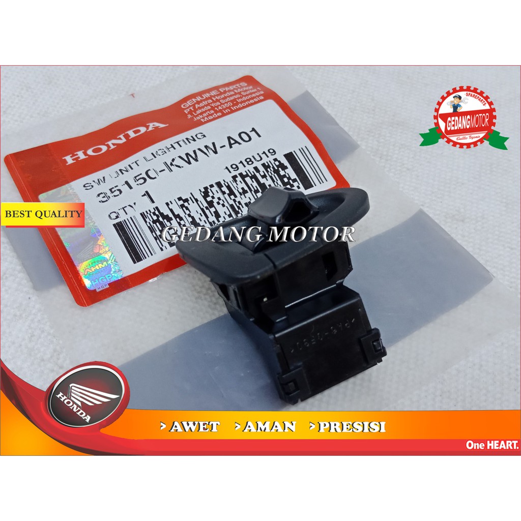 SAKLAR LAMPU DEPAN REVO ABSOLUTE VARIO 125 SCOOPY ORI 35150-KWW-A01