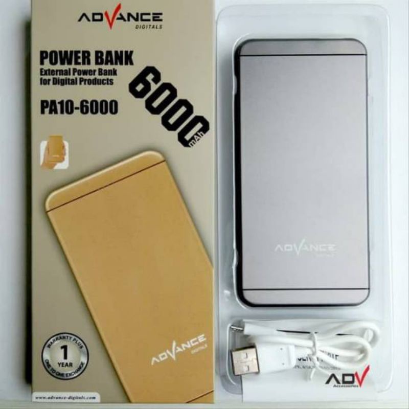 PowerBank Original Advance 6000 Mah Power Bank