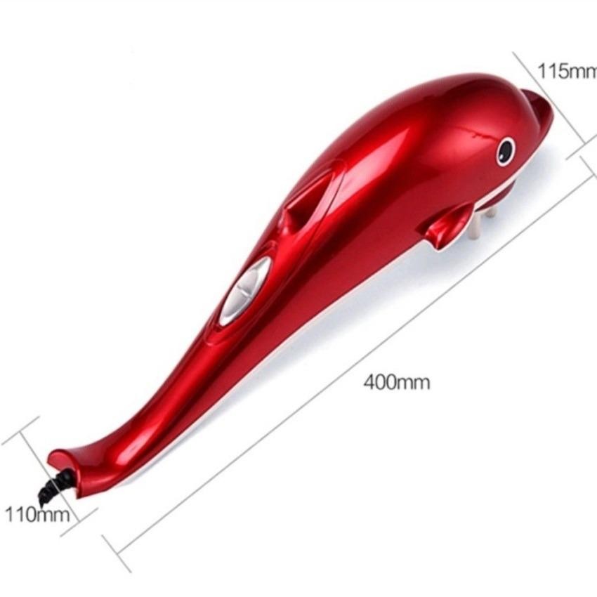 BWDO Alat Pijat Terapi Dolphin Infrared Bergetar Teraphy Bentuk Lumba Lumba Massager Refleksi Merah