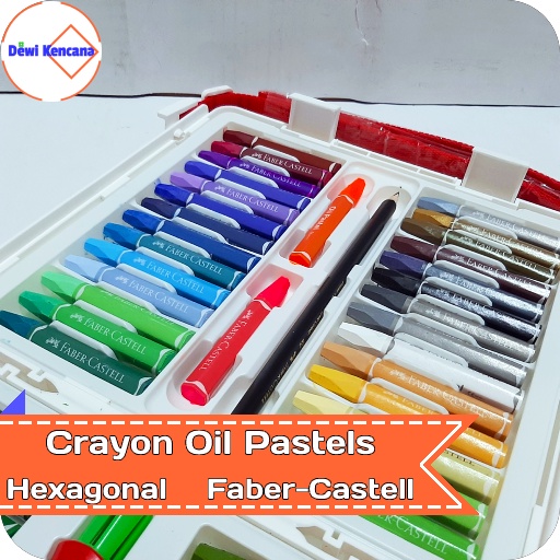 Crayon Oil Pastels Hexagonal 48 - Hexagonal 60 - Hexagonal 72 Faber Castell-2