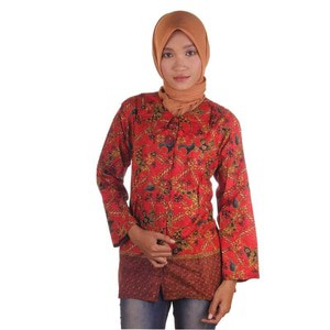 Blouse Batik I Blouse Kerja Wanita Batik I Blus Batik Wanita Winna