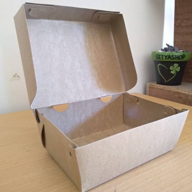 Paper Lunch Box  Eco  S Kotak Nasi  Kertas Dus Makanan 