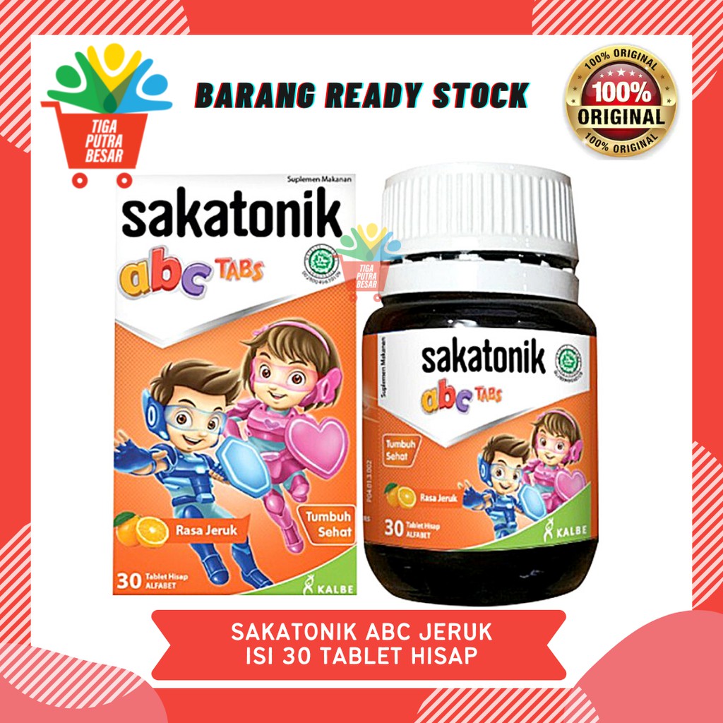 SAKATONIK ABC JERUK ISI 30 TABLET HISAP RASA ORANGE