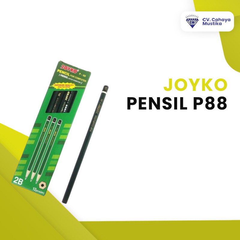 

Alat Tulis Kantor/Alat Tulis Kantor Grosir/Alat Tulis Kuliah Pensil Joyko P88 Malang - ATK