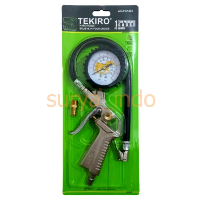 ALAT PENGISI ANGIN 3 IN 1 TEKIRO AU-PG1405 TIRE PRESSURE GAUGE 200 PSI