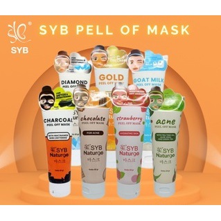 SYB NATUR90 Peel Off Mask Goat milk | Diamond | Gold | Charcoal TUBE Naturgo (✔BPOM) 60g (KIM)