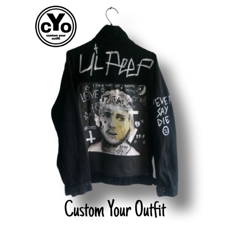 Jaket Lukis Lil Peep
