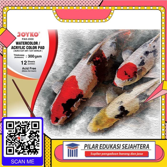 

DRAWING BOOK / BUKU GAMBAR ACRYLIC JOYKO UKURAN A4 (1 PCS) MURAH