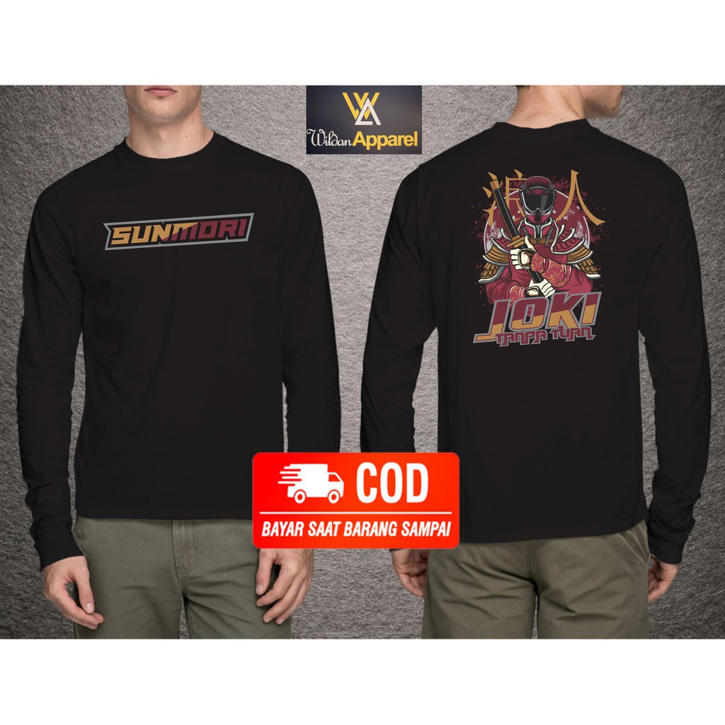 KAOS LENGAN PANJANG SUNMORI JOKI TANPA TUAN BIG SIZE JUMBO