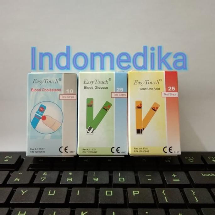 [[BISA COD]] Paket Strip/refill Gula darah, kolesterol, asam urat Easy Touch BERKUALITAS Kode 529