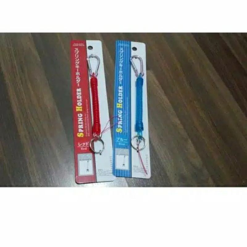 

Daiso Spring Holder / Spiral Lanyard Gantungan Elastis Tas Kunci Kartu