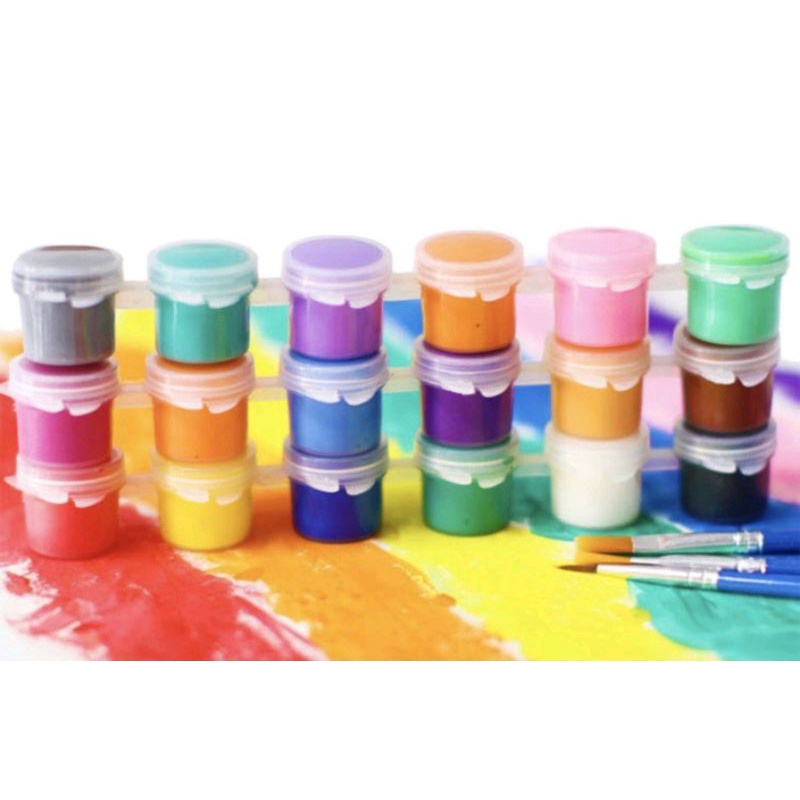 

Cat akrilik anak cat washable paint cat aman untuk melukis dan fingerpaint