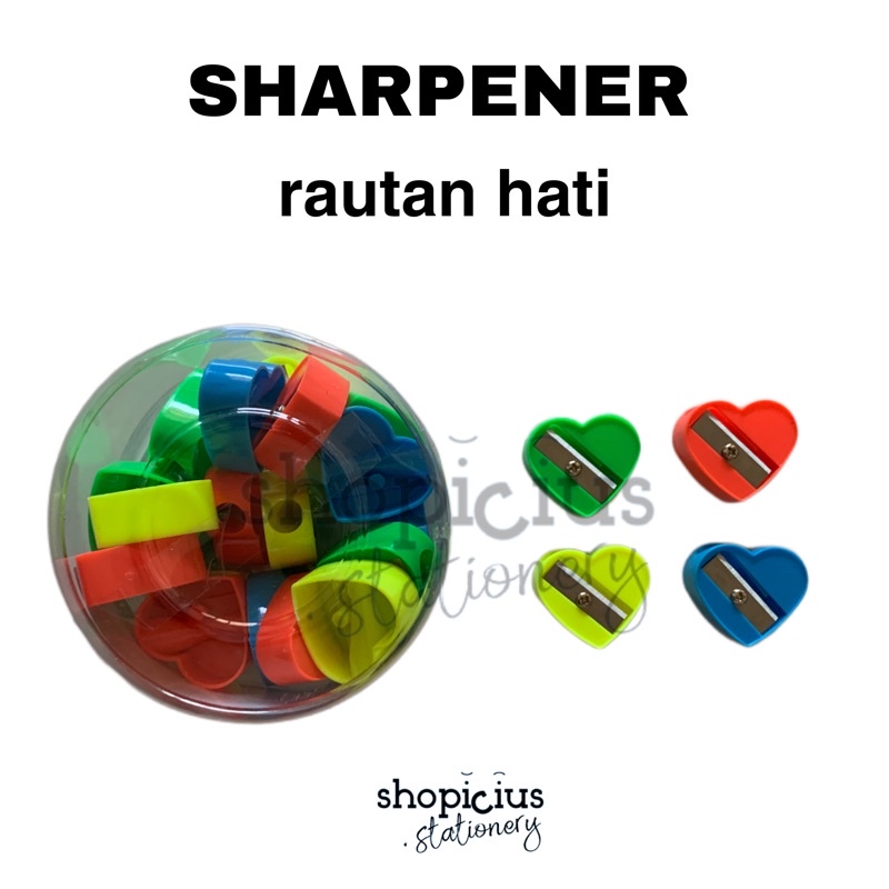 

Rautan Ongotan Pensil Jadul model HATI Sharpener