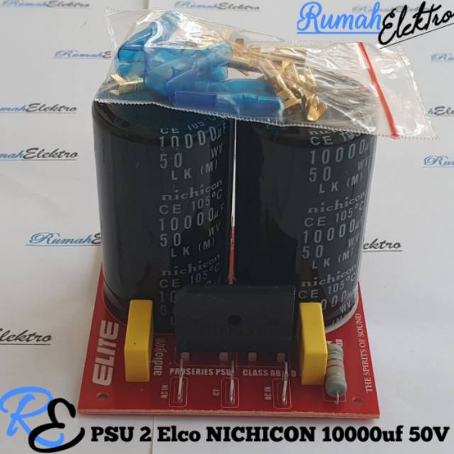 Kit PSU 2 Elco NICHICON 10000uf 50V