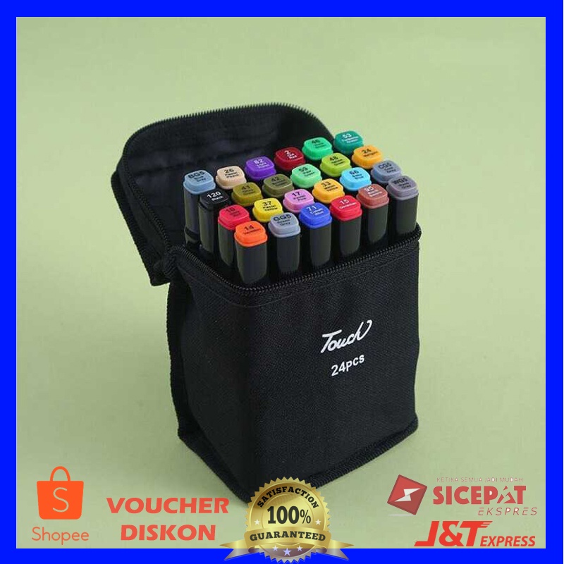 

Spidol Dual Side Fine Art Brush Pen Art Marker Set