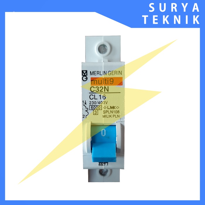 MCB Merlin Gerin C32N CL 16 / MCB Merlin 16 A