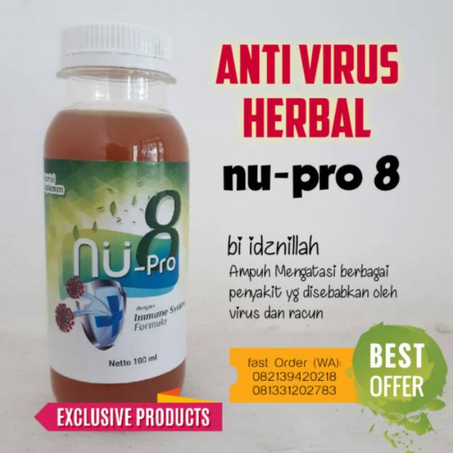 NU Pro 8 Immun Boster Anti Virus Herbal Orginal