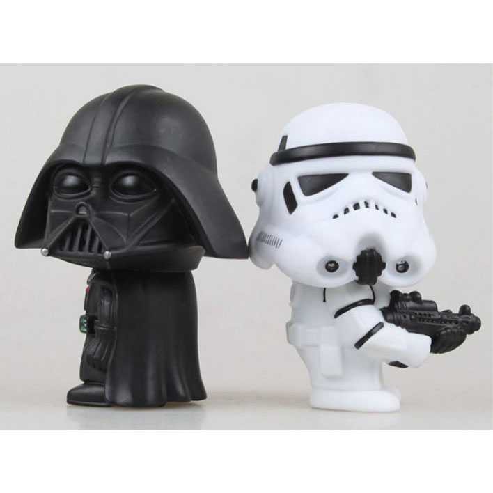 Boneka Goyang Mobil BG 01 Action Figure Dart Vader Star Wars Series Luke Skywalker Pajangan Lucu