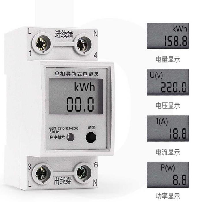 Zack | Kwh Meter Digital 1 Phase Pengukur Pemakaian Listrik