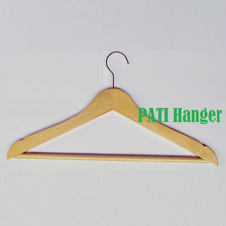 Hanger Kayu Palang Dewasa Warna Natural (H-s)