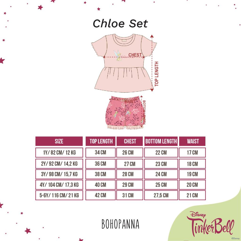 BOHOPANNA CHLOE SET / SETELAN ANAK PEREMPUAN