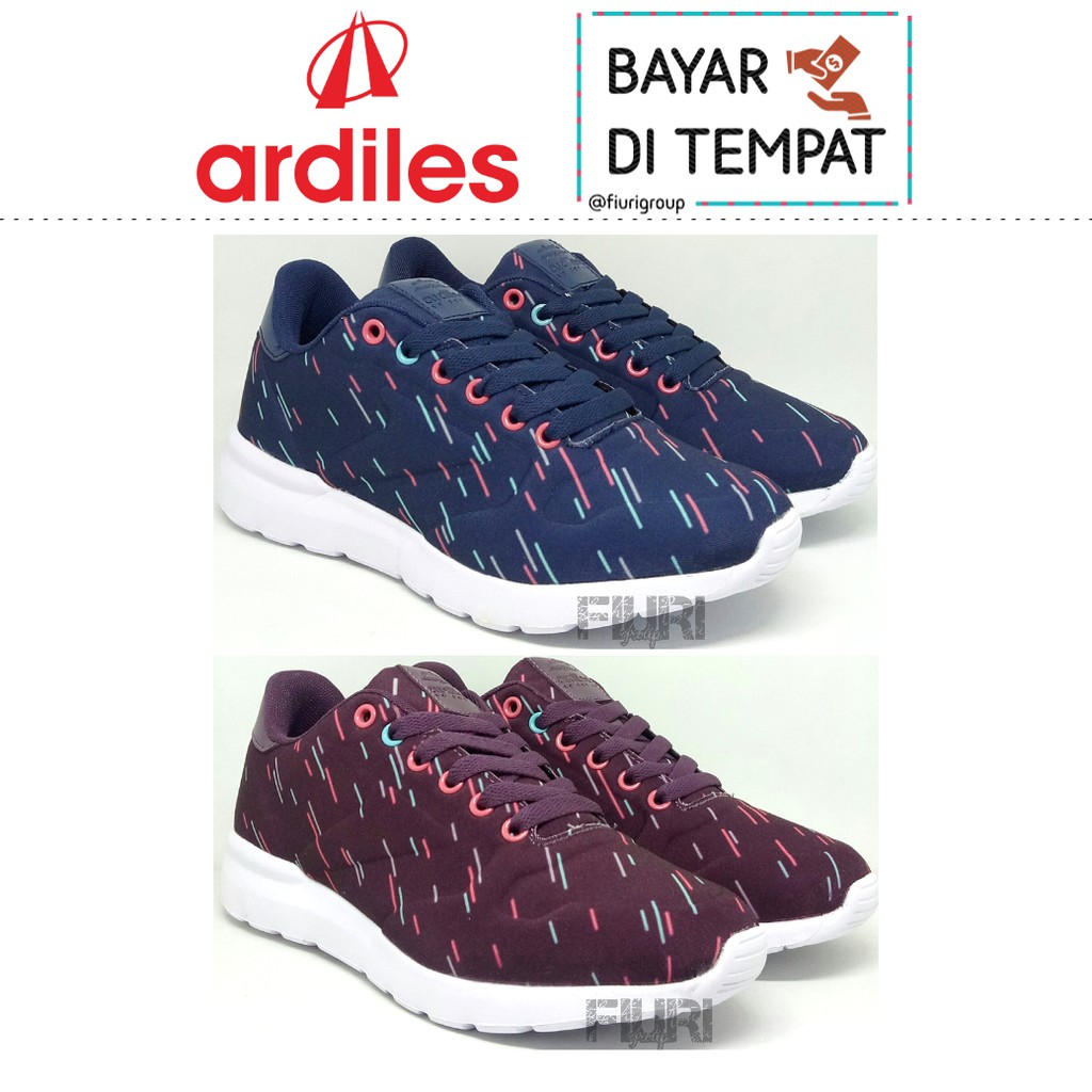 ARDILES Original JOLENE 37-40 MAROON Sepatu Kets Sneakers Olahraga Running Sport Wanita FIURI