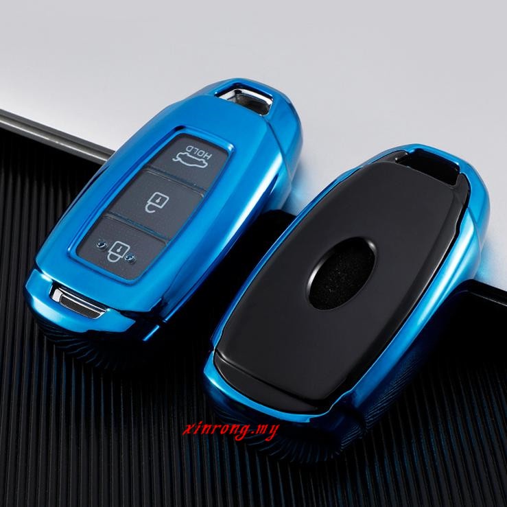 Casing Kunci Remote Mobil Keyless Bahan Silikon Untuk Hyundai Tucson Sonata