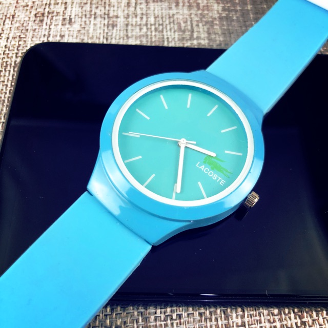 ［Ready Stock］Jam tangan wanita Memukul warna Lacoste fashion jam mural s1030