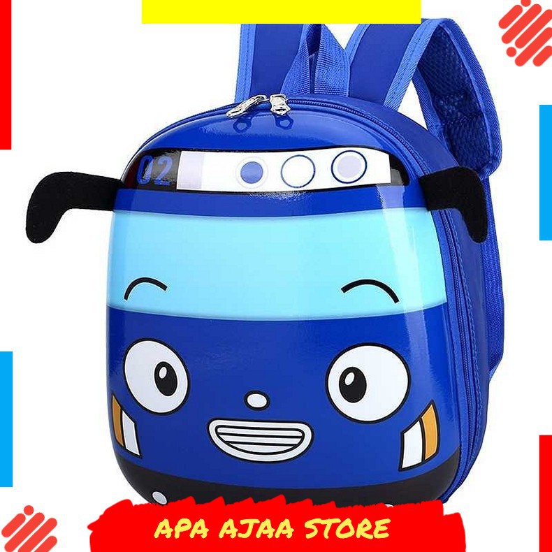 Best Seller ! LXFZQ Tas Ransel Sekolah Anak Backpack Model Bus Tayo - E-300