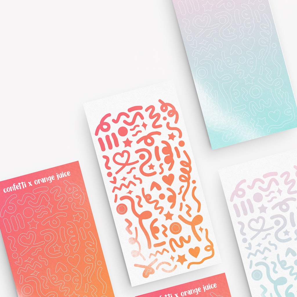 STIKER DECO - POLCOS GRADIENTS CONFETTI-1