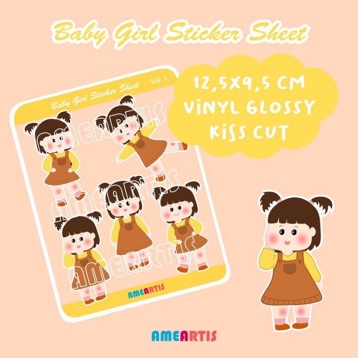 

Ameartis Baby Girl Sticker Sheet vol. 1