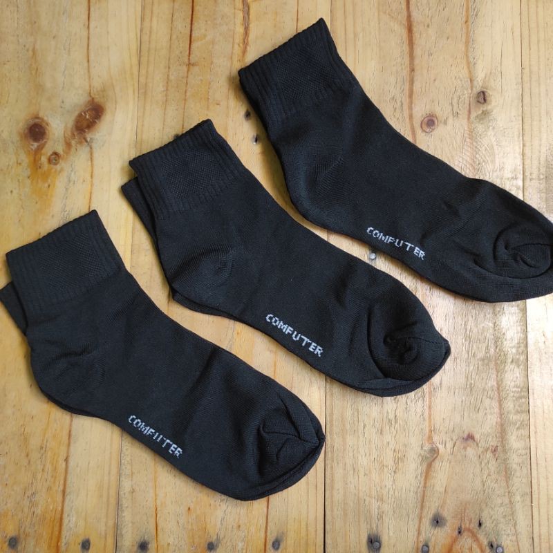 12PSG KAOS KAKI HITAM COMPUTER// KAOS KAKI KANTORAN//KAOS KAKI PENDEK PRIA