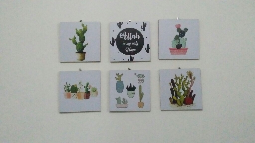 Wp Project Hiasan Dinding Walldecor Pajangan Dinding Shabby Chic Kaktus Succulents
