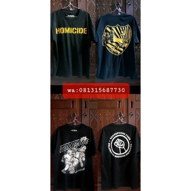 Dijual bundle kaos Homicide (Grimloc x Fanartik) original 2015
