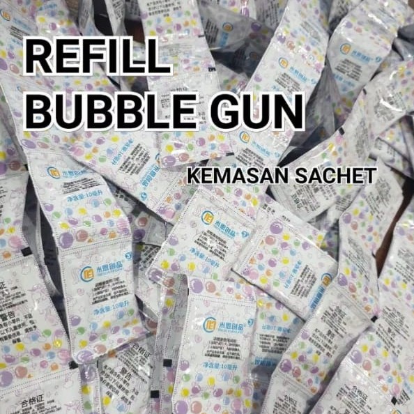 Refill gelembung buble gun / isi ulang gelembung / bubble blessedness happy time kemasanan 10ml