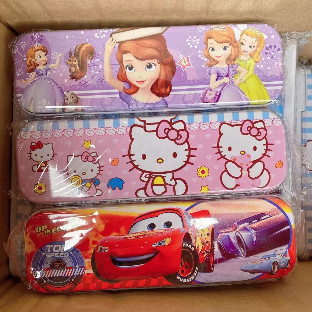 

Kotak Pensil Besi Lucu Superhero / Tempat Pensil Kartun