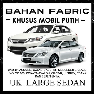 PREMIUM Cover Mobil  Khusus Mobil  Putih  Ukuran LARGE Sedan  