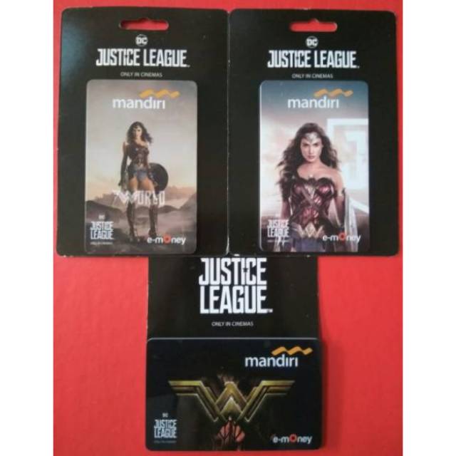 Mandiri e-Money - WONDER WOMAN /Wonderwoman ORI /Like eTOLL Tapcash Flazz or Brizzi