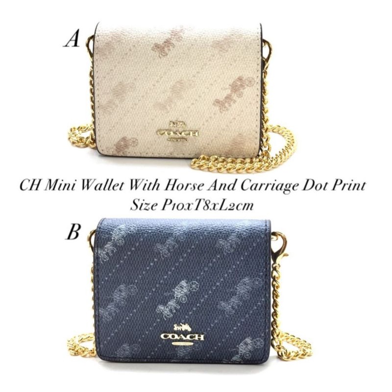 Dompet wanita Coach mini waller with Horse
