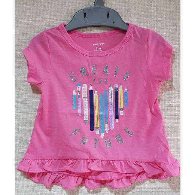 Kaos carters tee original baby girl