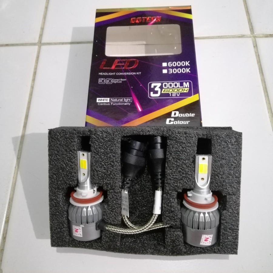 Lampu Led Mobil 2 Warna H4 Dotech D2