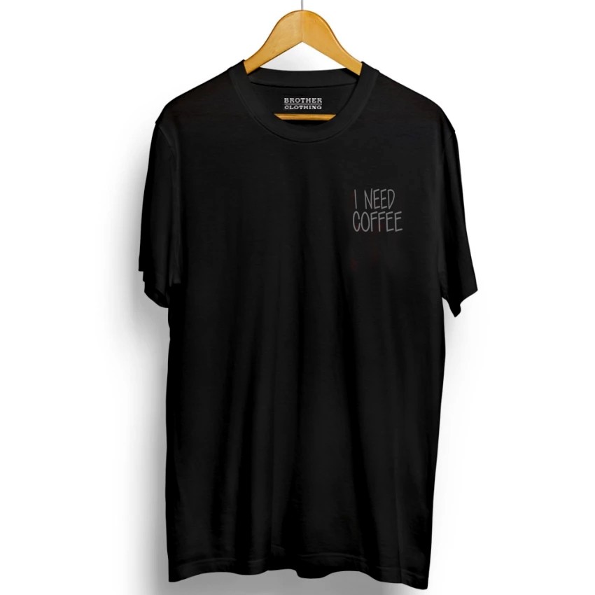 Kaos Distro I Need Coffee Little Abu Abu - Abu Misty Premium