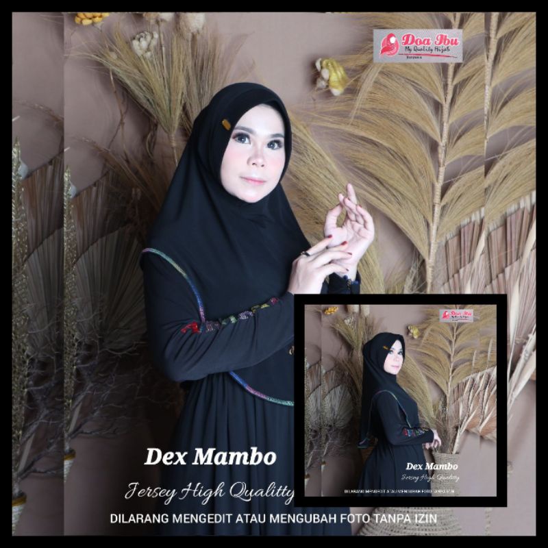 JILBAB KERUDUNG INSTAB DEX MAMBO ORI DOA IBU | DEX PELANGI JERSY HIGH QUALITY TERLARISS