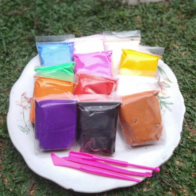  mainan  anak clay blessing clay resin  air dry cold 