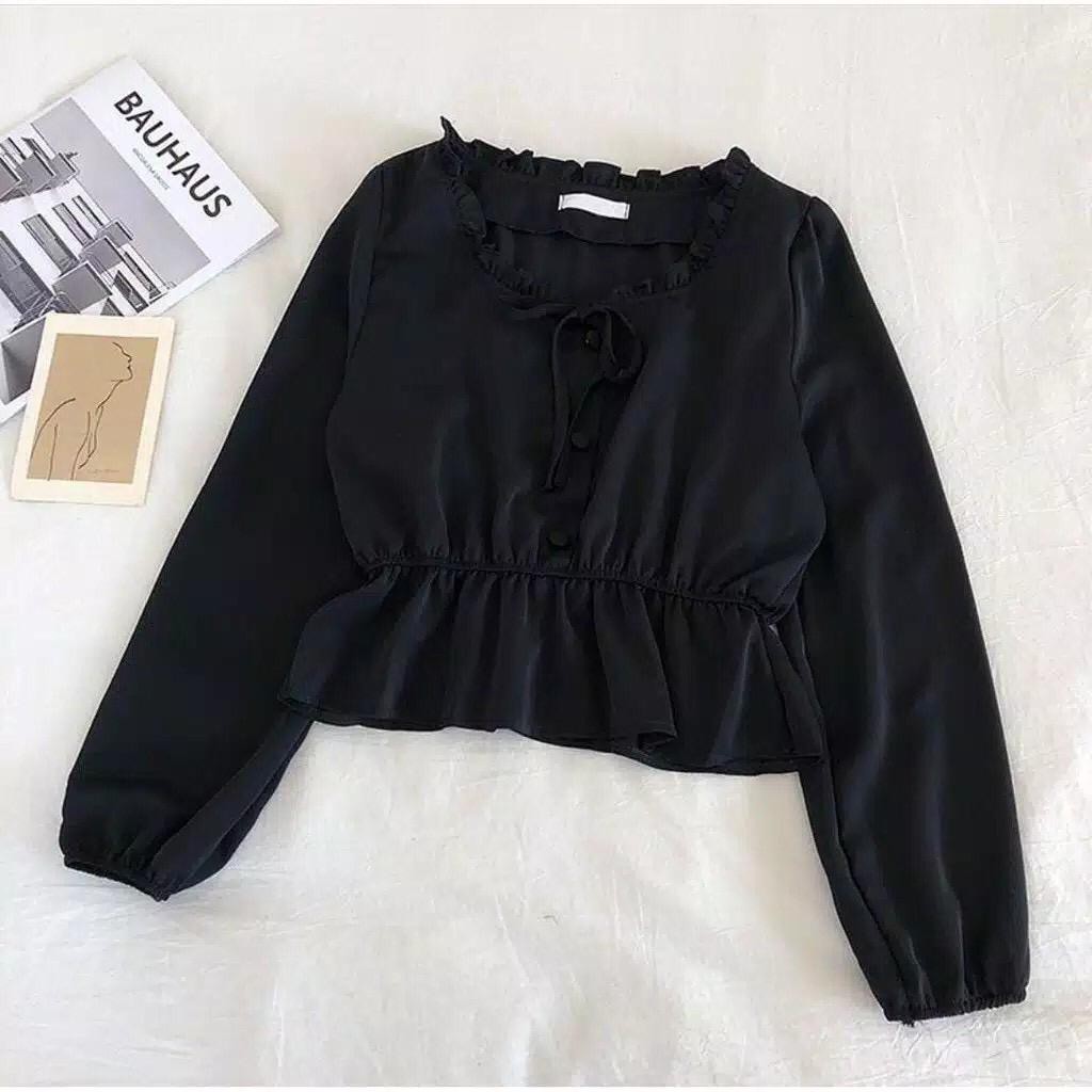 1KG MUAT 5PCS | MIKELA BLOUSE SHIRT TOP RUFFLE TALI HITS OOTD SELEBGRAM FASHION GROSIR MURAH WANITA