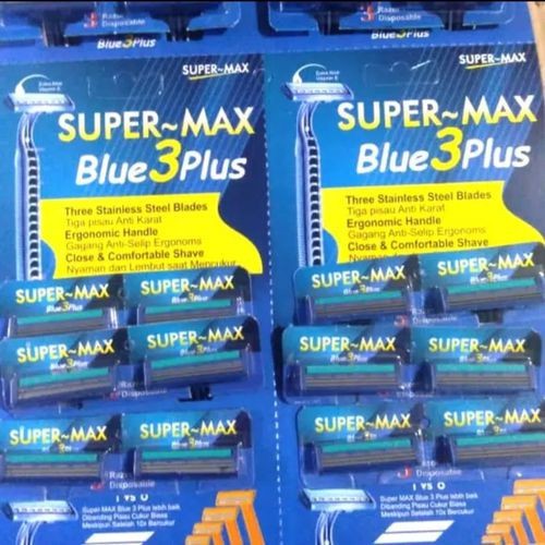 PISAU CUKUR SUPER MAX BLUE 3PLUS