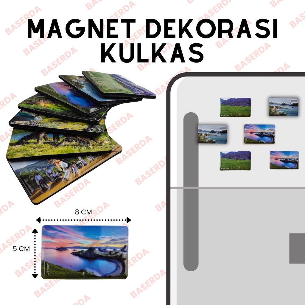 magnet kulkas - magnet souvenir - pemandangan