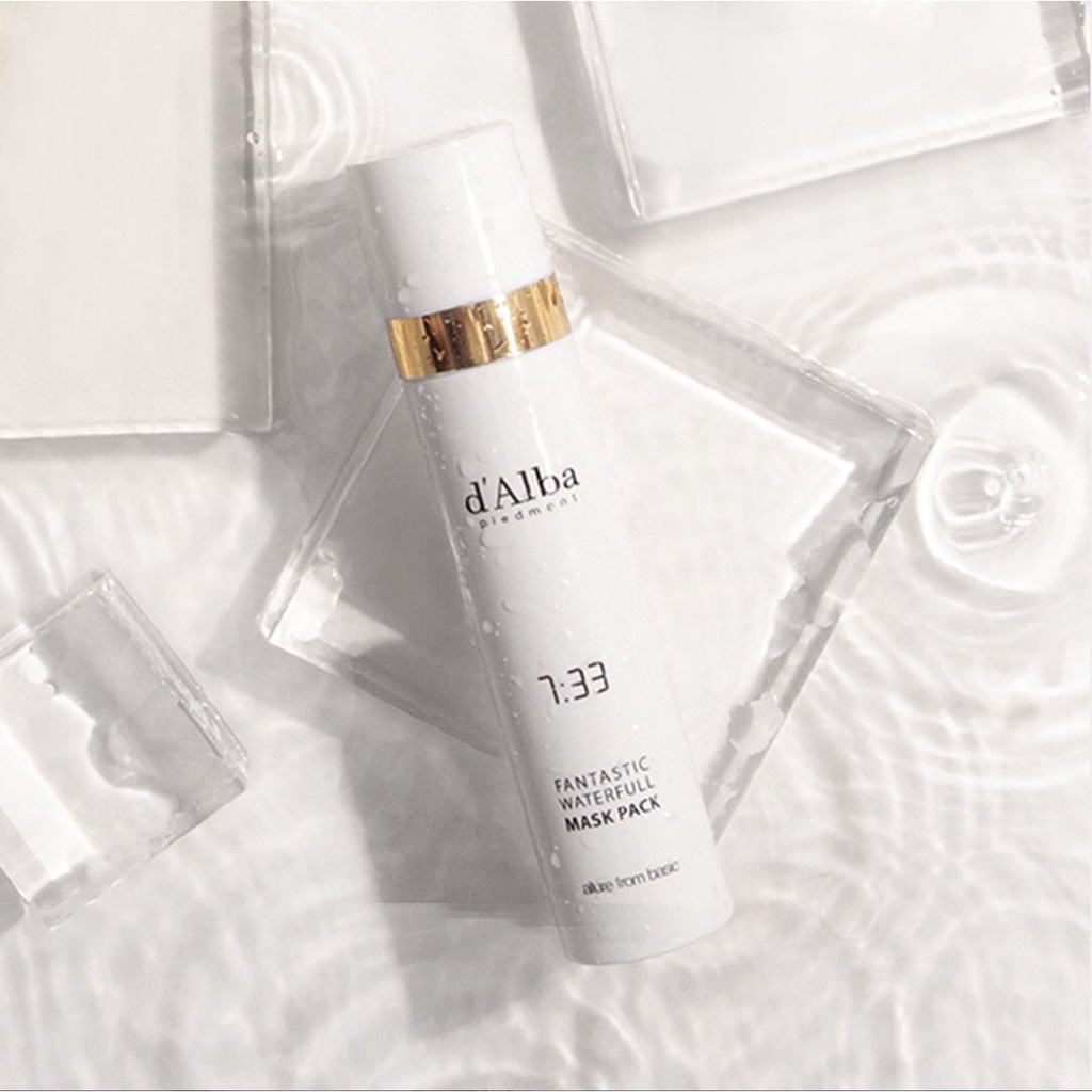 [BPOM] D'ALBA Fantastic Waterfull Mask Pack / Peptide No-Sebum Mild Gel Cleanser